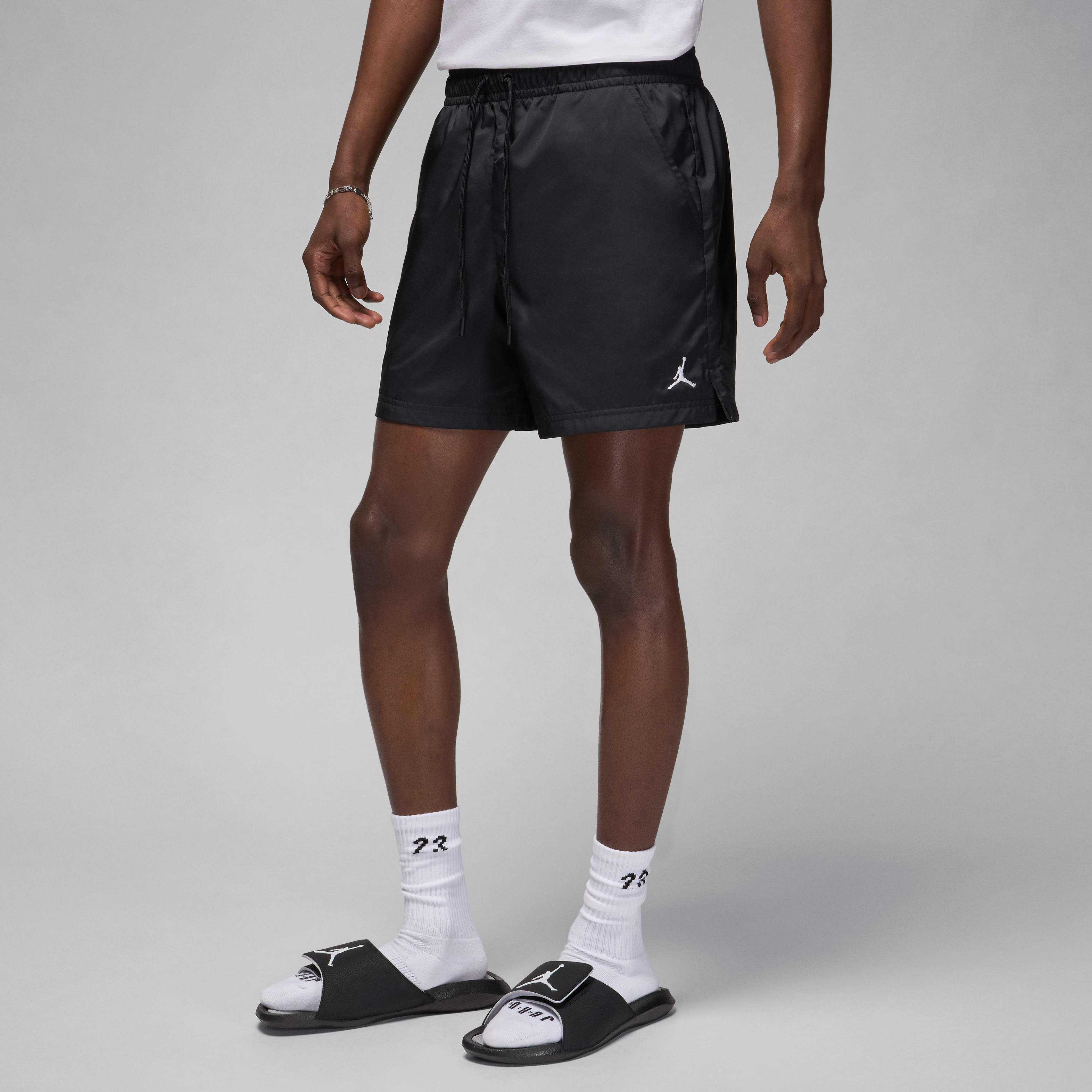 Black jordan shorts shop